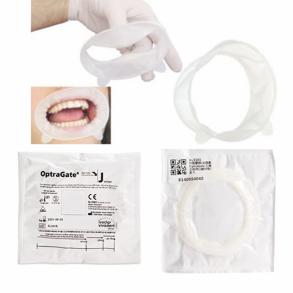 

5Pcs Dental Ivoclar OptraGate 3D Mouth Opener Lip Cheek Retractor O Shape Regular Small Junior Dentistry Oral Expander