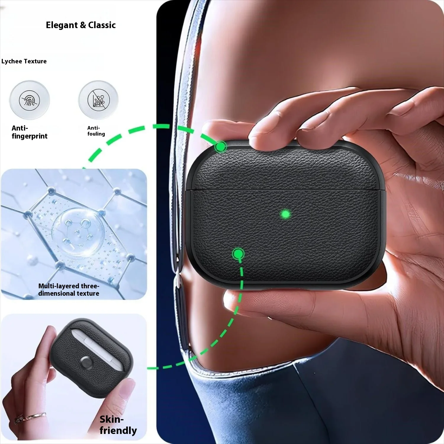 Luxury Soft TPU Earphone Case with Strap – Premium Headphone Cover