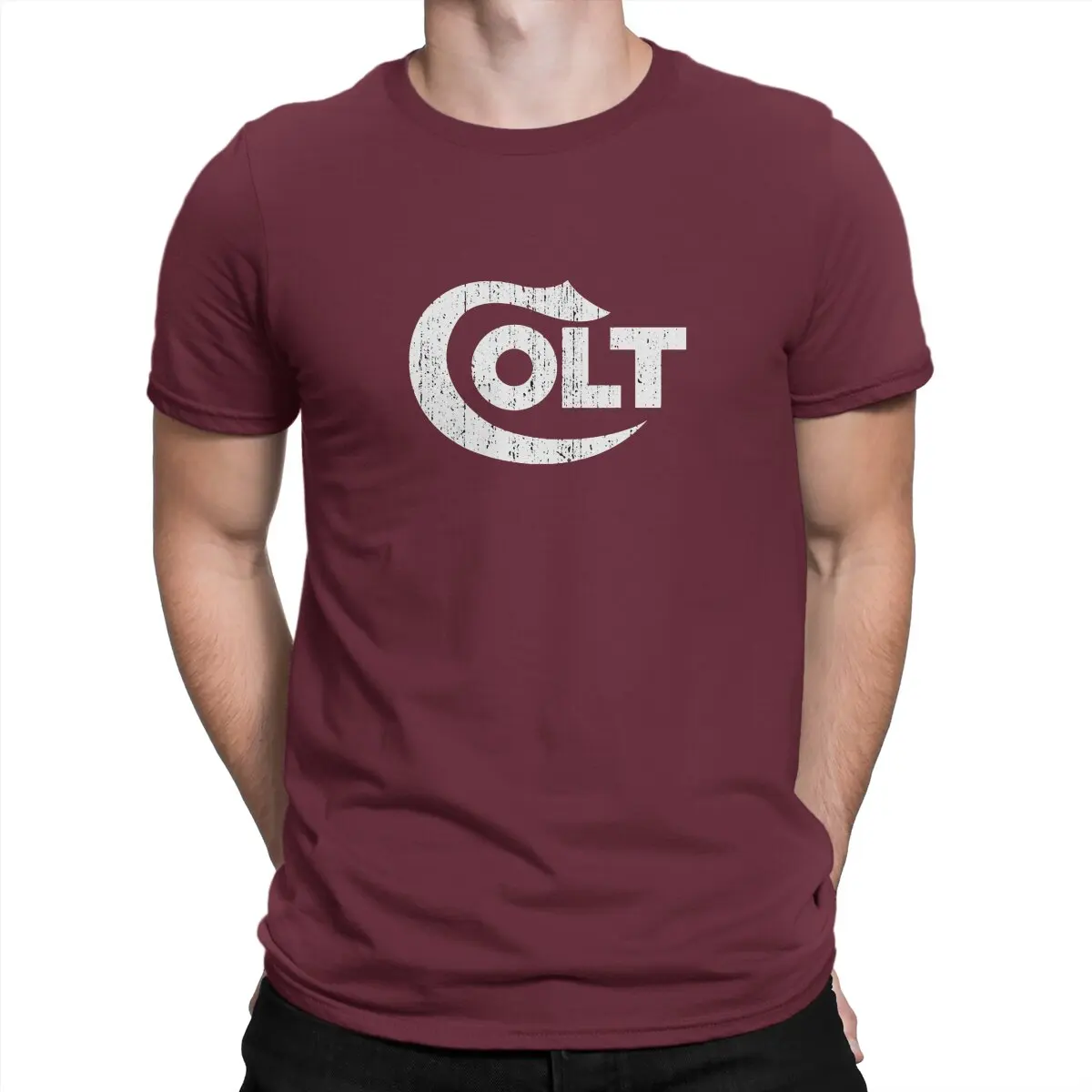thumbnail image 1 of Camisetas Colt para hombre, armas de fuego, Smith Cool Wesson, vintage, manga corta, cuello redondo, algodón, exclusivas., 1 of 7