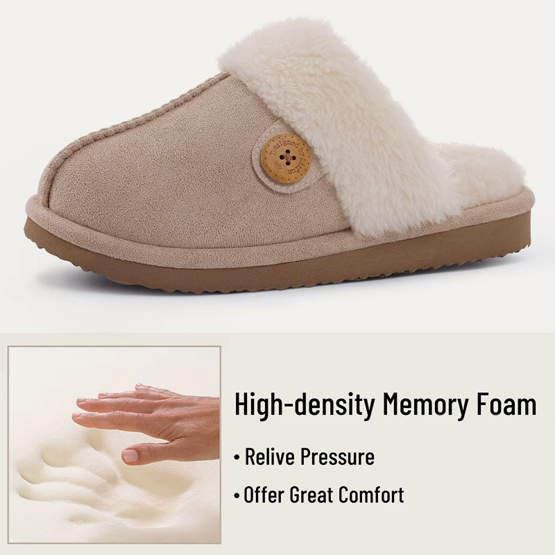 Warm Fur Women Slippers Indoor Soft Home Slippers
