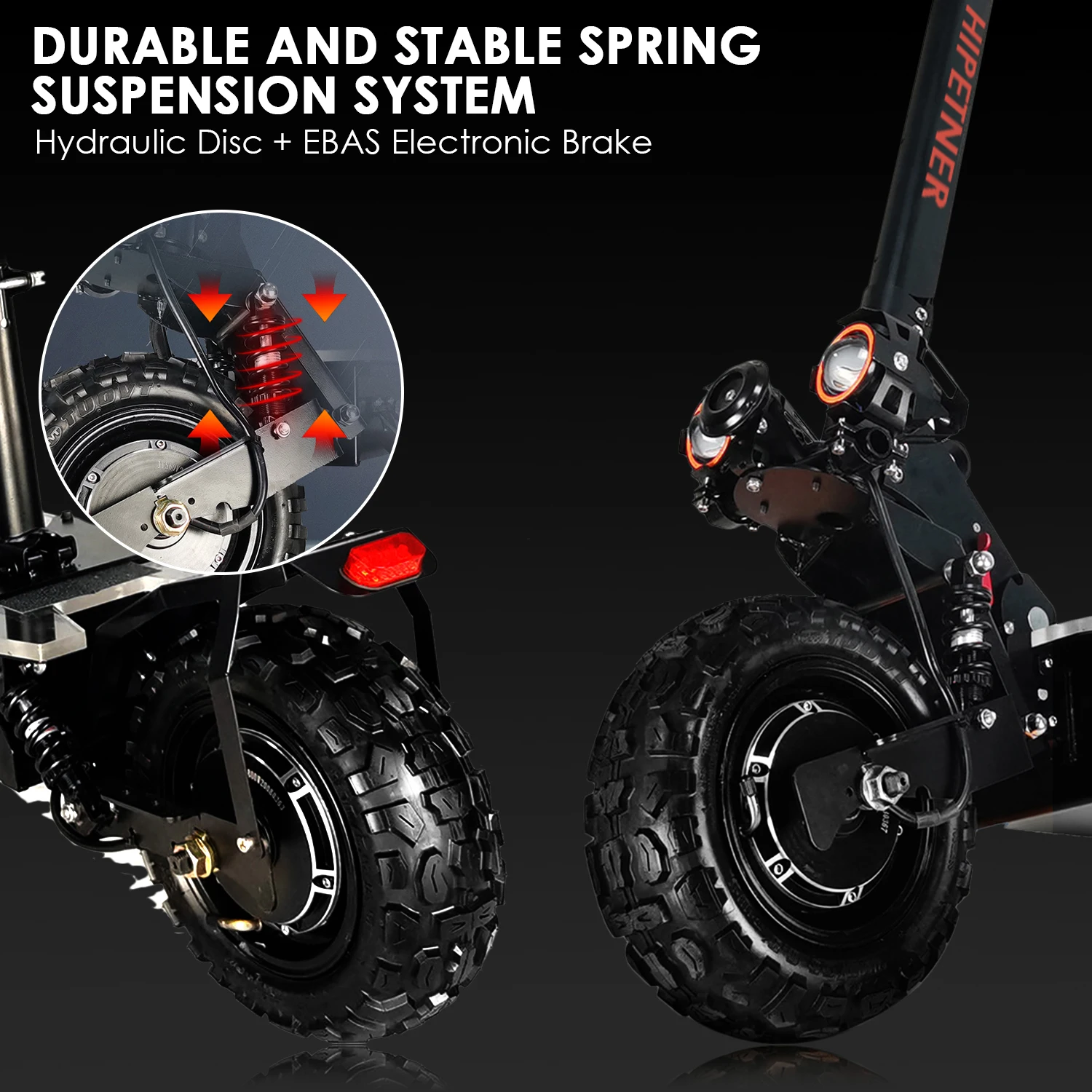 5600W Adult Electric Scooter W/Seat,Dual Motor EScooter, 3 Speed 80km/h 90kmRange,60V 27AH,11'' Heavy Duty Vacuum Off-Road Tire