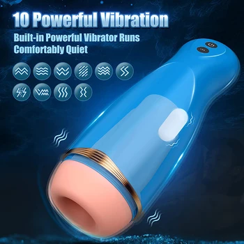 Automatic Male Masturbator Electric Vagina Real Pussy Pocket Adult Oral Blowjob Masturbators Eriotic Voice Sex Toys for Men 2
