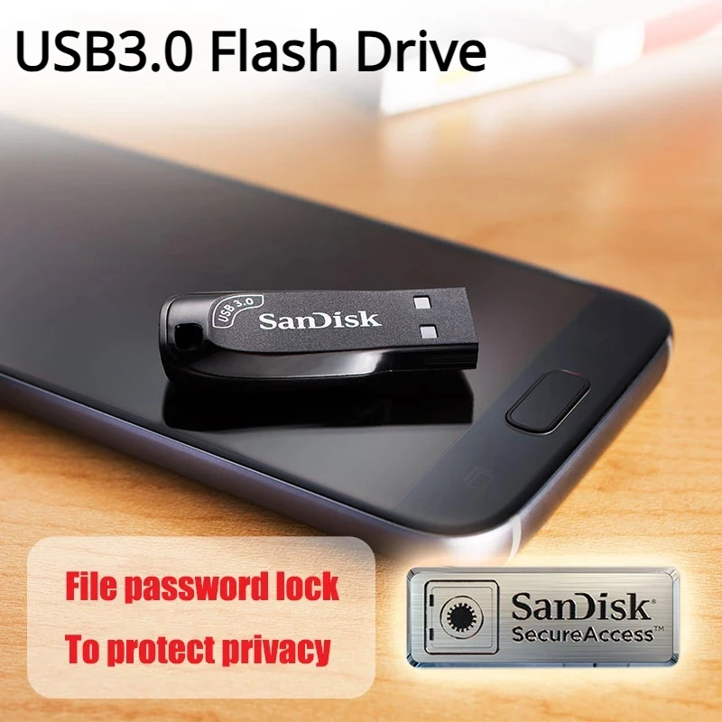 SanDisk Flash Drive USB 3.0 SDCZ410 Pen Drive USB2.0 Pendrive SDCZ50 Original Sandisk Mini Stick Memory Disk for PC Laptop Car