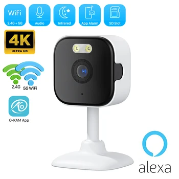 5MP / 2MP / 8MP 4K Mini WiFi Smart Home Security Camera HD Motion Detection Two-way Audio O-KAM Pro App & Support Alexa Google 1