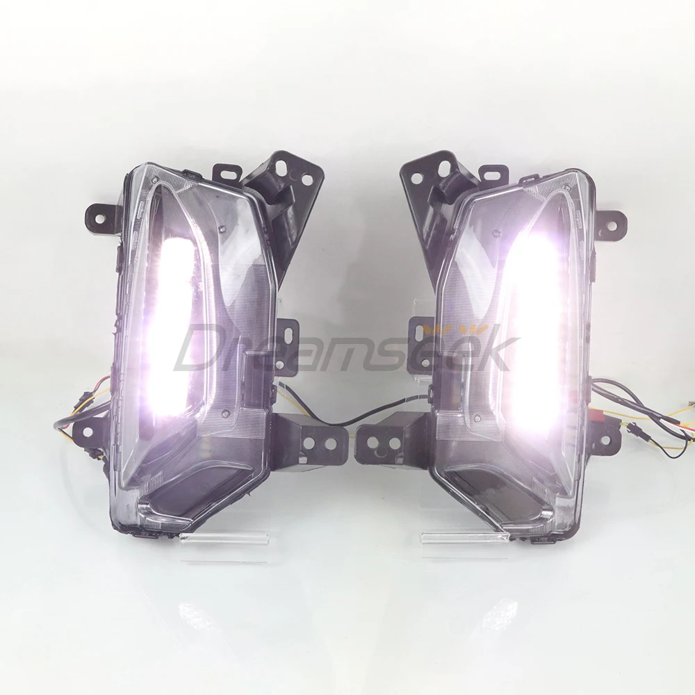 LED DRL Daytime Running Light for Chevrolet Chevy Equinox Facelift Model 2022 2023 2024 Fog Lamp with Sequential Turn Indicator