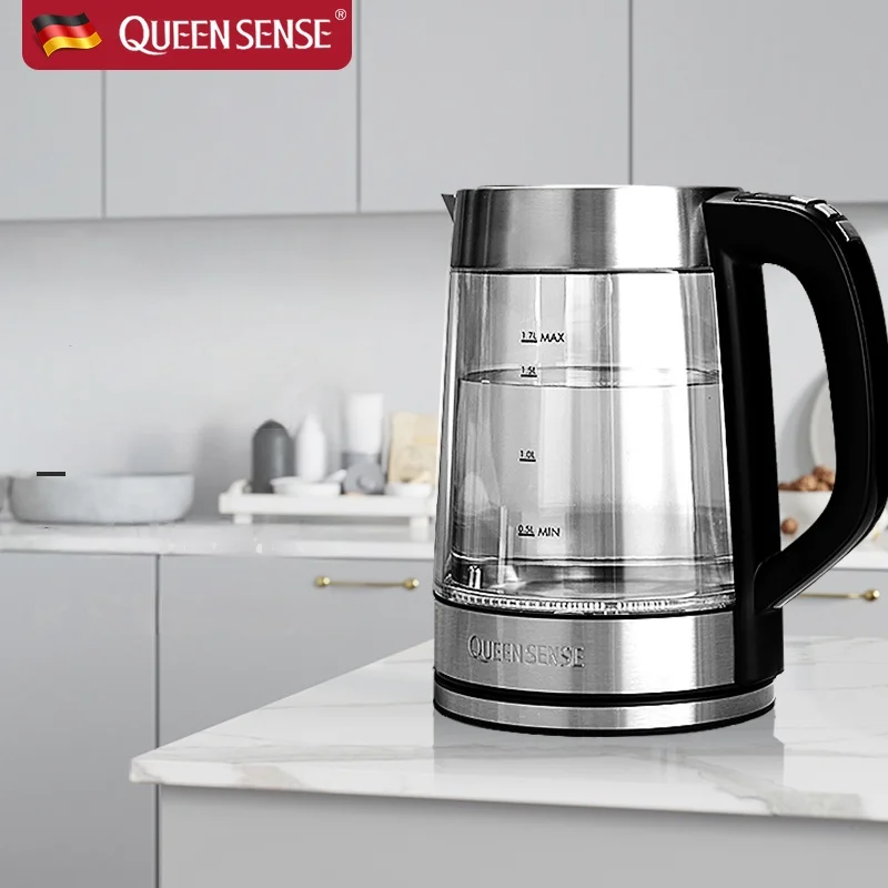 1.7 Liter Variable Temperature Glass Kettle Self Heating Thermos Kettle  Electric - AliExpress
