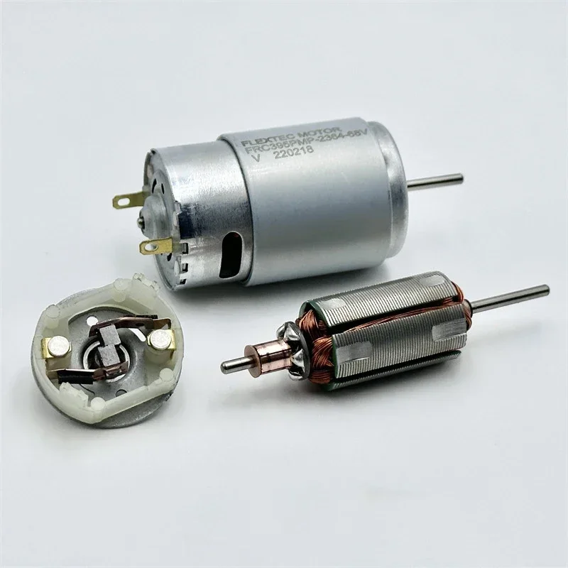 Moteur DC 6V-24V haute vitesse pour jouets et bricolage, arbre de sortie visible