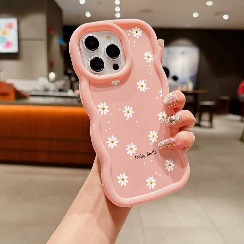 Daisy Flowers Candy Color Soft Phone Case Cover