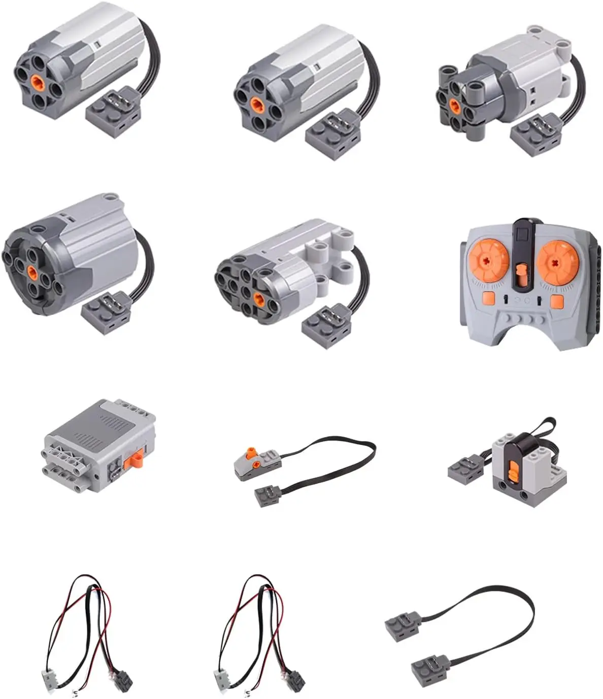 117PCS Gear and Axle Set for Technic Parts Compatible with Mainstream Technic Parts, DIY Gears Assortment Pack for