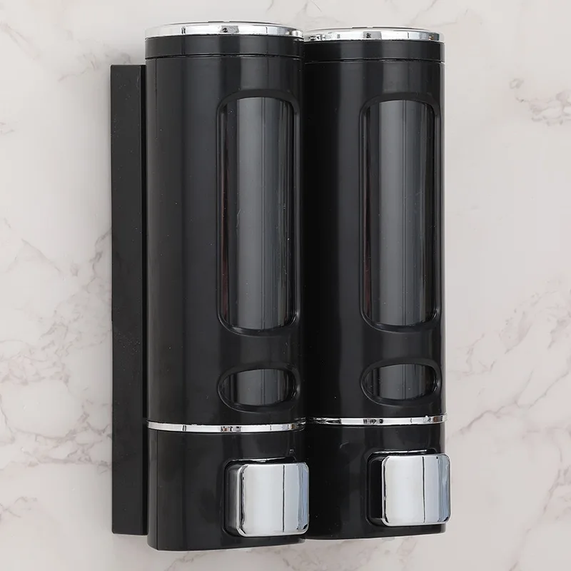 400ML Shower and Lotion Dispenser Waterproof Shampoo Shower Gel Container Wall Mount with Clear Window for Home Hotel Restaurant 5