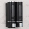 400ML Shower and Lotion Dispenser Waterproof Shampoo Shower Gel Container Wall Mount with Clear Window for Home Hotel Restaurant 5