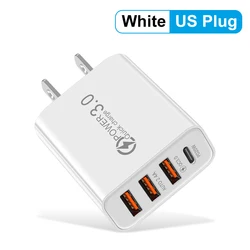 Total 20W Multi - Port USB PD Wall Charger Adapter - US White