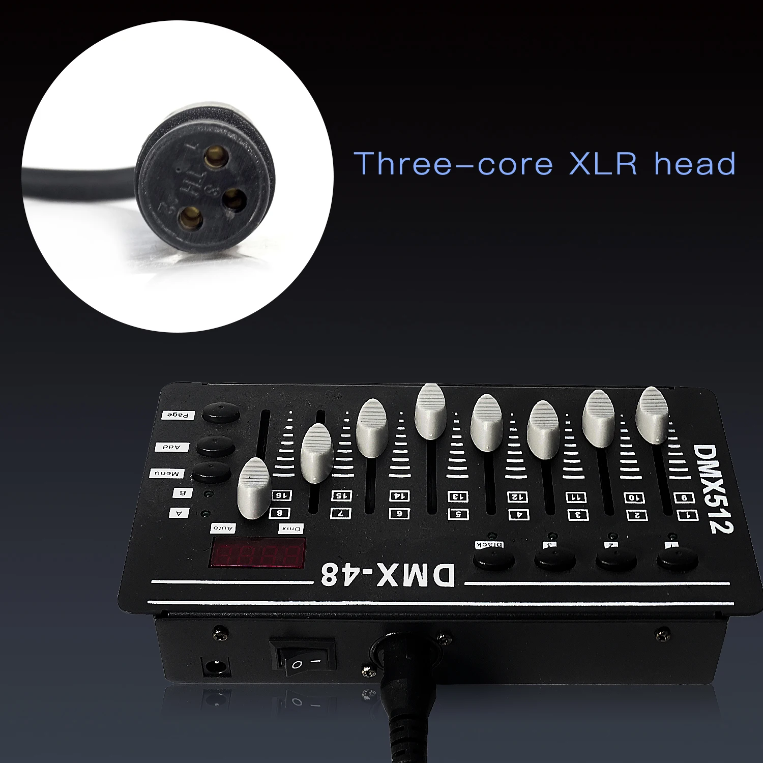 DMX Cable 10pcs/batch 3 pin DMX cable stage DMX link line LED PAR stage light Dj equipment
