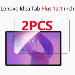 Premium Tempered Glass Screen Protector Duo - Tablet Protective Film, Anti - Scratch (2P - Idea TabPlus 12.1)