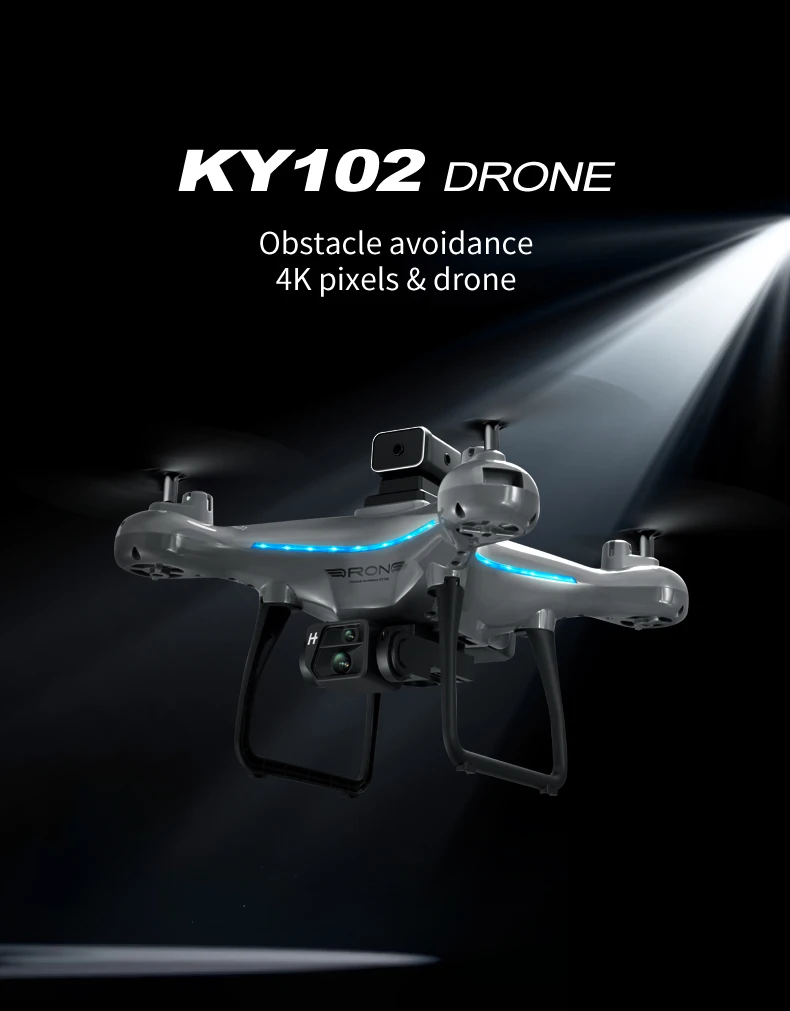 Description Picture 2 of itemKY102 Drone Profesional 8K Dual-Camera Aerial Photography 360°Obstacle Avoidance Optical Flow Four-Axis Remote Control Aircraft