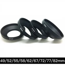 Black Metal Wide Angle Camera Lens Hood, Screw - In Mount, Multiple Sizes Available - 58mm