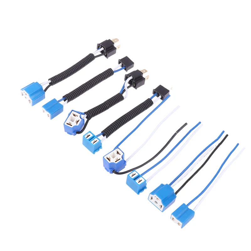 H7 H4 Car Truck Female Male Ceramic Headlight Extension Connector Plug ...