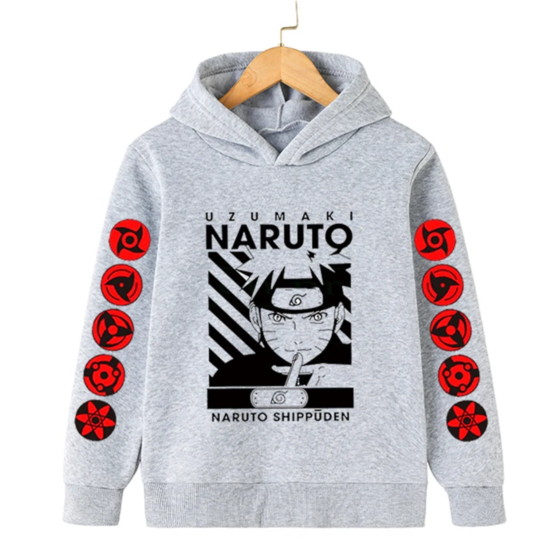 Nαruto Children's Clothing Cotton Baby Boys Sweatshirts for Autumn Kids Clothes Kakashi Boys Outerwear Costume 4 6 7 8-14Years hooded hoodie for kids