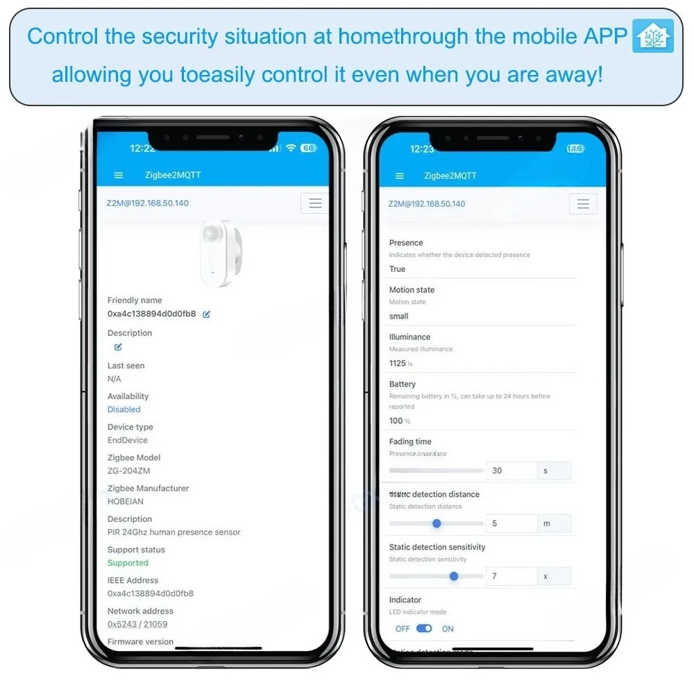 Human Presence Detector,Luminance/Distance Detection,  Smart PIR Motion Sensor Support Home Assistant