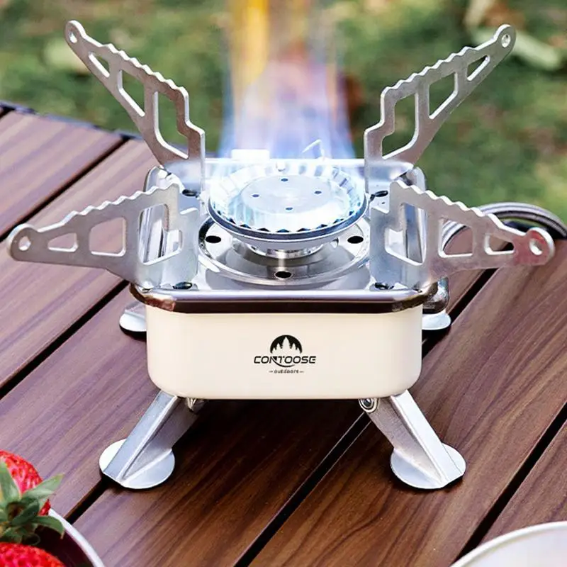 3500W Compact Camp Stove Hiking Stove For Camping Windproof Foldable