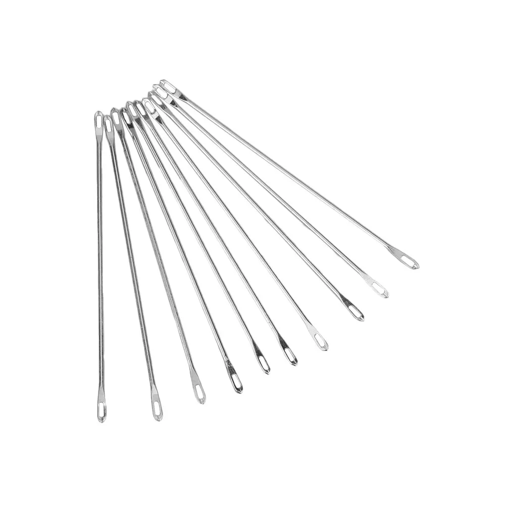 10 pcs 9cm Double Eyed Transfer Needle for Knitting Machine Knitting