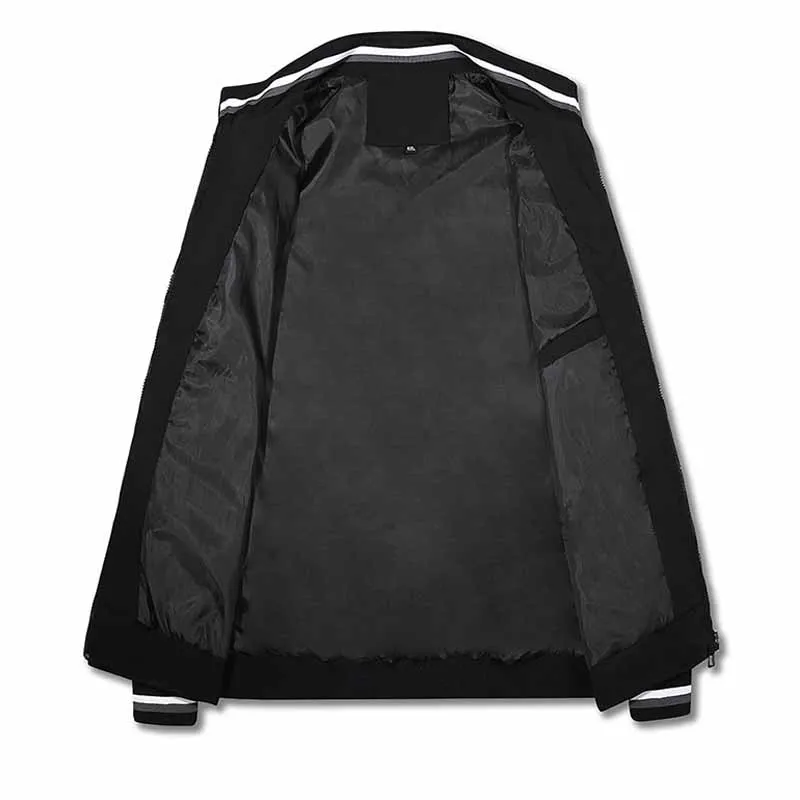 Bomber di qualità giacca Casual da uomo autunno Zipper capispalla abbigliamento sportivo mandarino giacche da uomo per cappotti giacca a vento maschile primavera 6