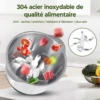 Stainless Steel Meat Grinder Food Crusher Vegetable Slicer Chopper 4