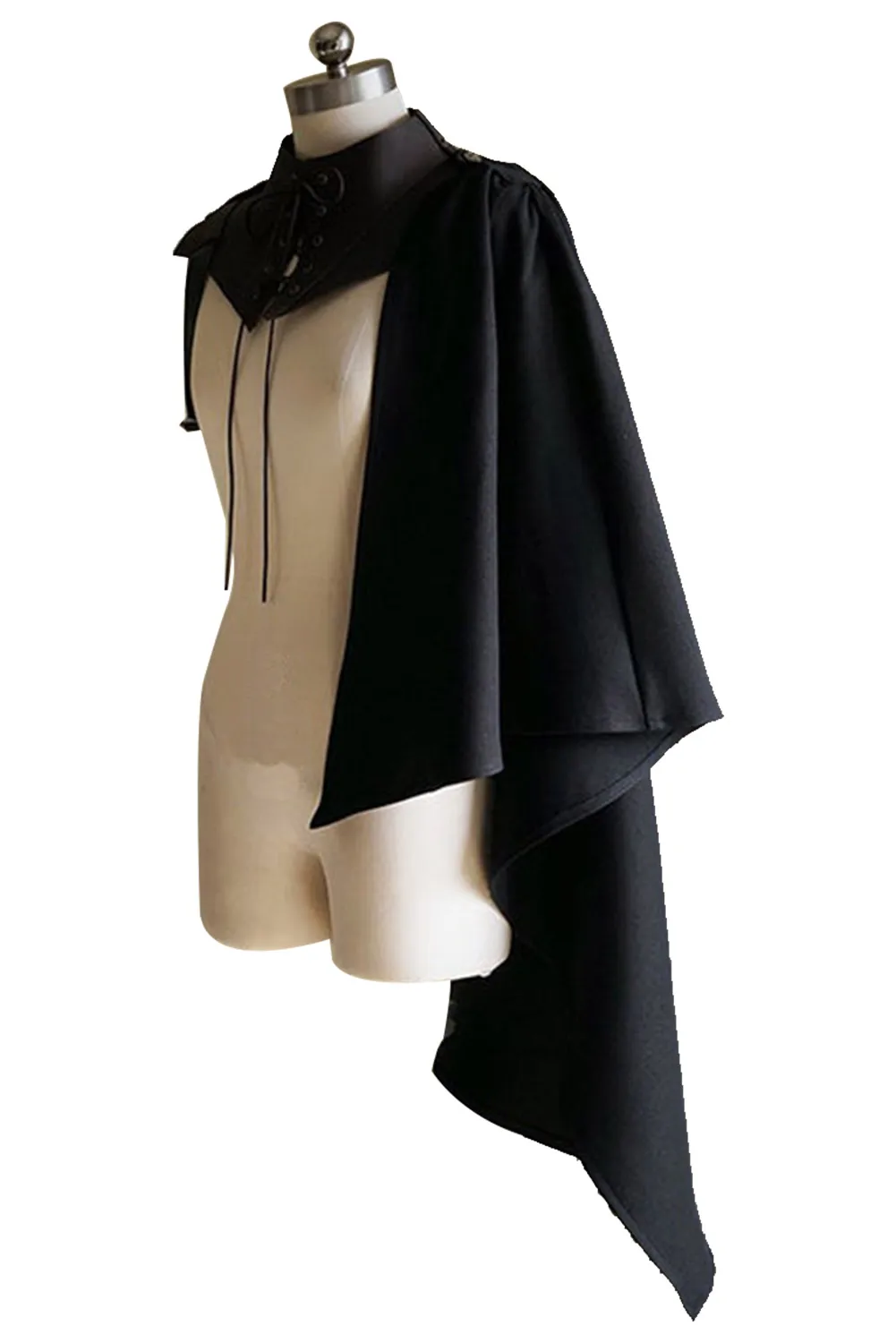 Déguisement Homme Steampunk/médiéval - Cape Longue Avec Capuche - Pour Halloween, Cosplay, Soirée à Thème