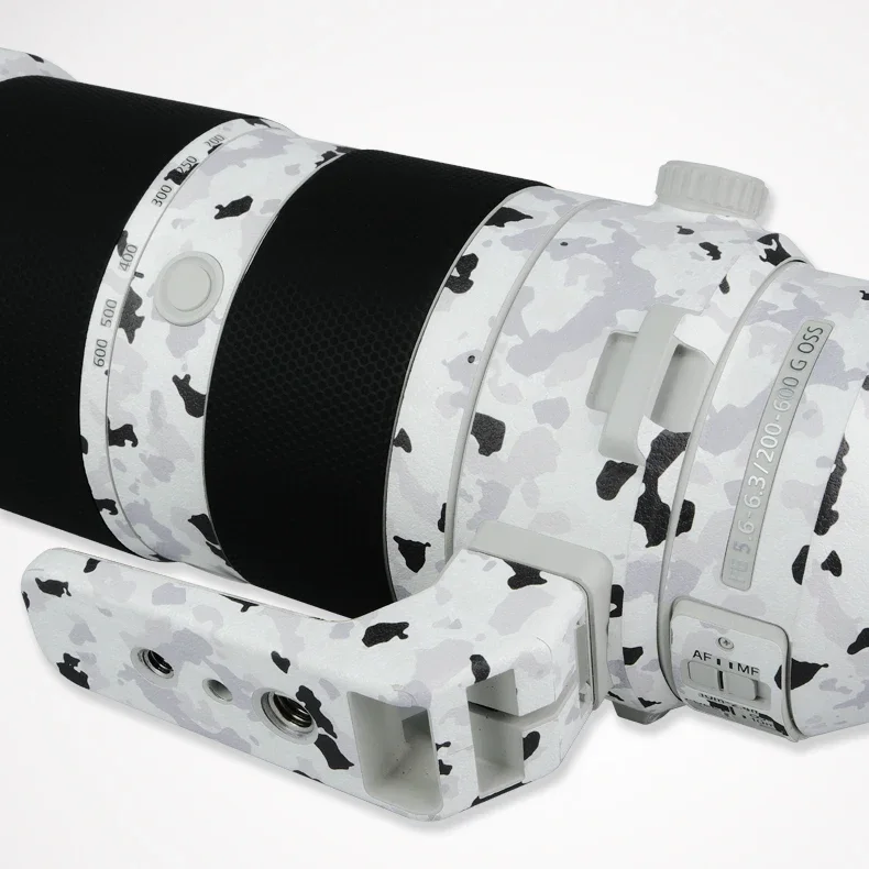 Camera Lens Decal Camera Lens Decal Skin For Sony FE 200-600mm Vinyl Wrap Film Protective Sticker FE 200-600 F5.6-6.3 F/5.6-6.3 G OSS SEL200600G