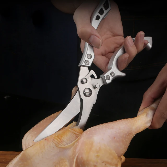Couteau à découper jetable Sophia en acier inoxydable, ciseaux de cuisine, couteau de boucher forgé, outils de cuisine pour la viande 6