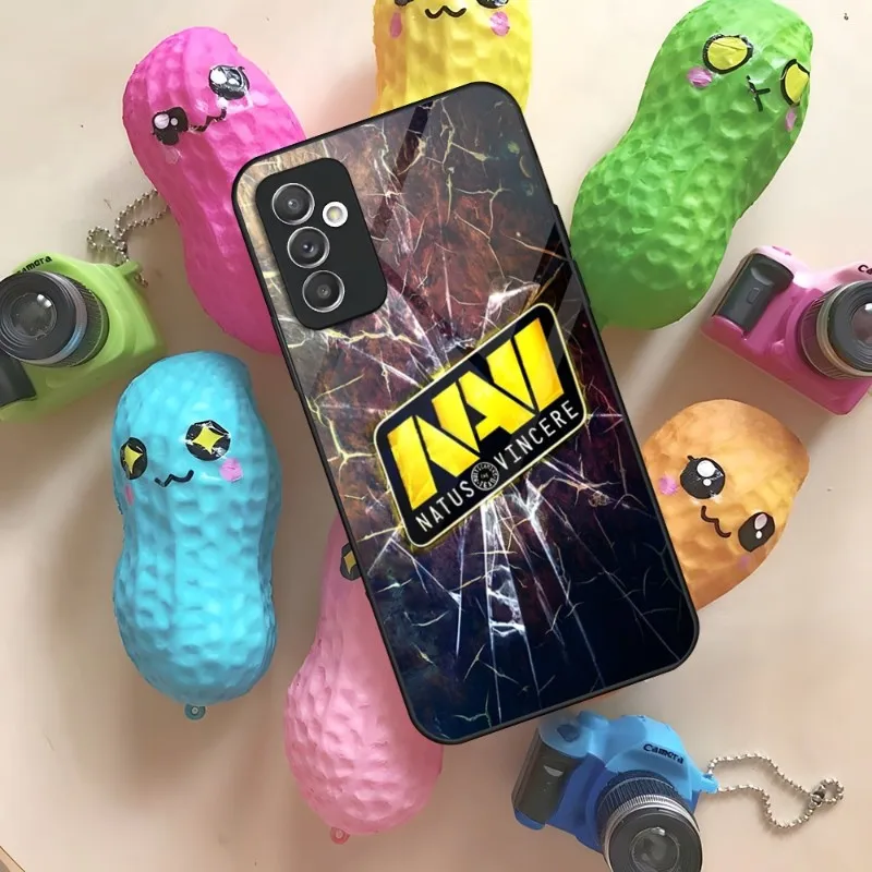 Фото Чехол Natus Vincere Navi для Samsung S30 S32 S20 S23 S21 S9 S8 S10E Note 20 10 Pro Ultra Plus, стеклянный чехол №3