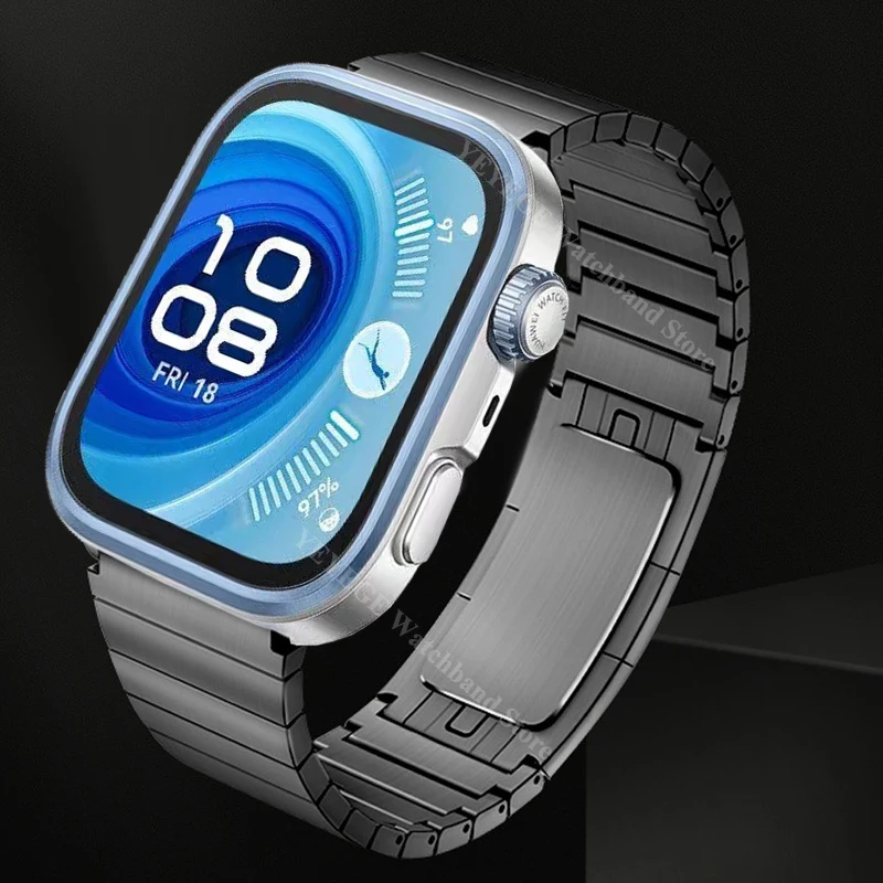 سوار معدني فاخر لساعة Huawei Watch Fit 4/Fit 4 Pro...