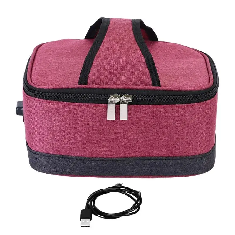 

Lunch Bag usb heating bag For unisex Reusable Bag With Adjustable hanging Strap Insulated Lunch Cooler Bag for School trips Work
