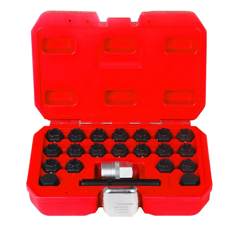 Mr Cartool 10-23 Pcs Anti-theft Screw Sleeve Set for Audi Benz Volkswagen Bmw E46 Anti-Theft Wheel Lock Lug Nuts Removal Tool