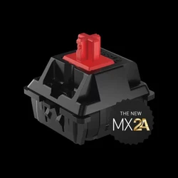 Enhanced Cherry MX Switches - Optimized for Custom Mechanical Keyboards, Factory Lubed (MX2A 5pin Red)