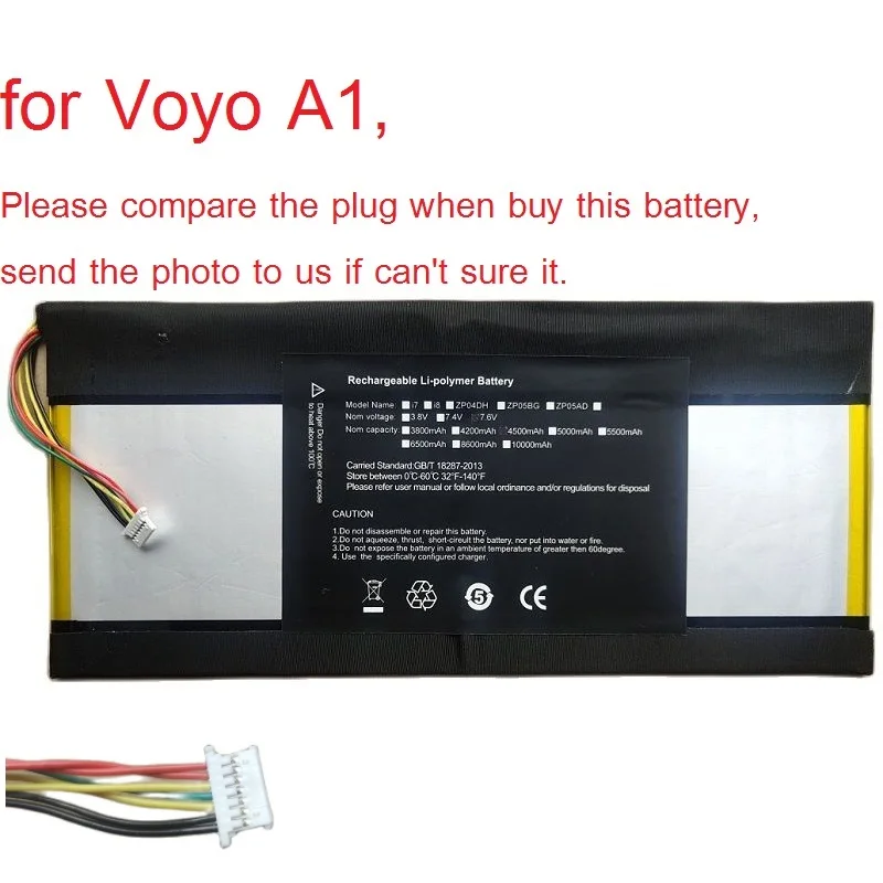 Bateria Nova para Voyo Vbook a1 i5 i7 Plus Ks26 v3 & Pro & Edição Pentium Tablet pc Li-po Substituição Recarregável 7.4v 7.6v - Image 2