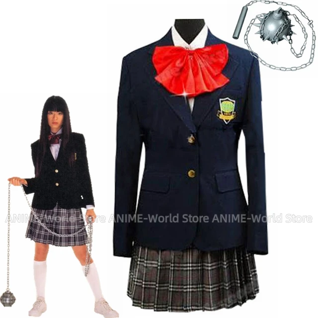 Cosplay Costume Gogo Yubari Kill Bill School Uniform JK Women Halloween Carnival Party Outfits