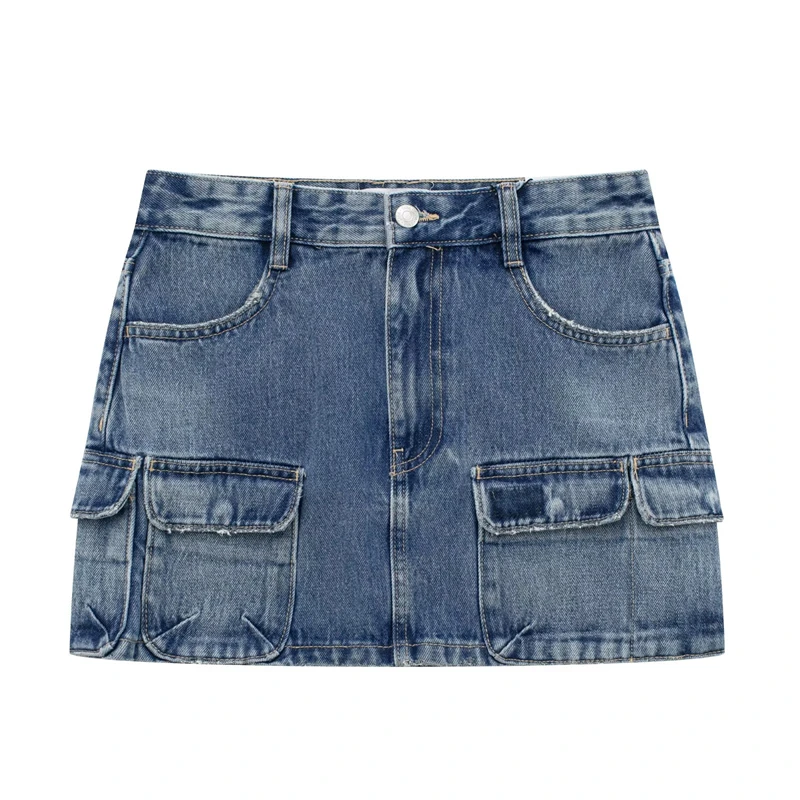 

High Waist Slim Fit All-match Package Hip Denim Skirt Summer New fashion A-line Skirt Denim Short Skirt