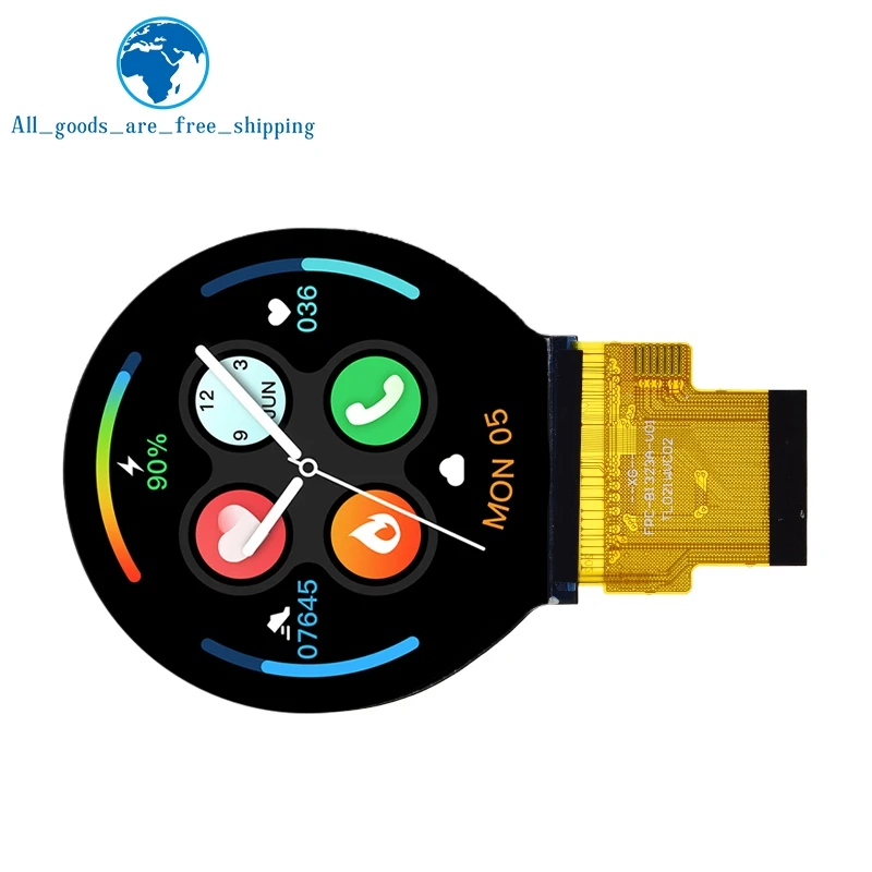 

IPS 2.1 inch 40PIN SPI 262K TFT LCD Round Screen Display No Touch ST7701 Drive IC 480*480 RGB Interface For Arduino UNO R3