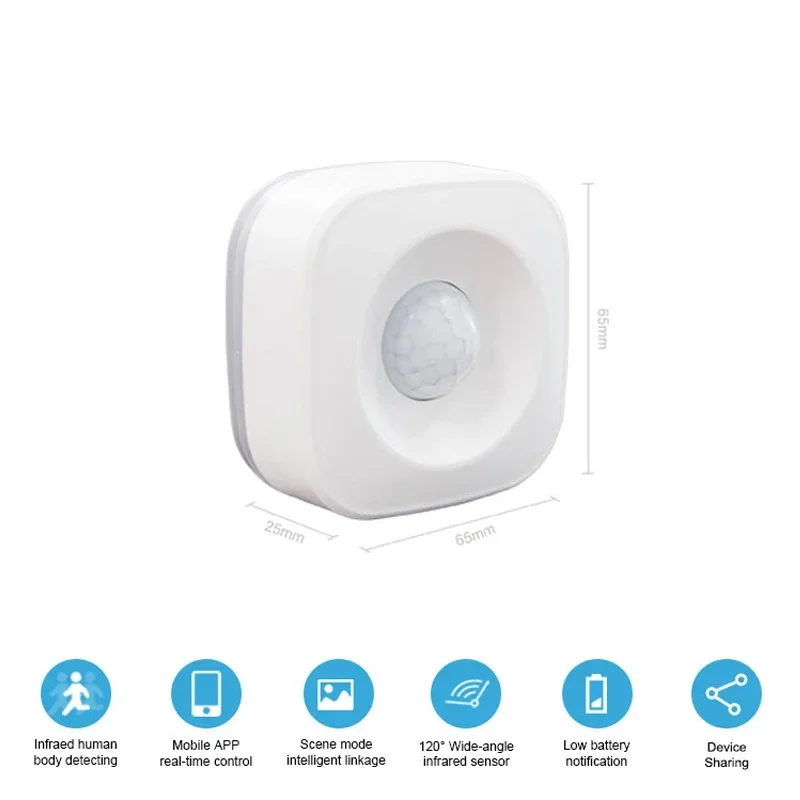 PIR Motion Sensor Tuya WIFI Smart PIR Motion Sensor Detector Movement Sensor Smart Life APP Wireless Home Automation System Via Alexa Google Home