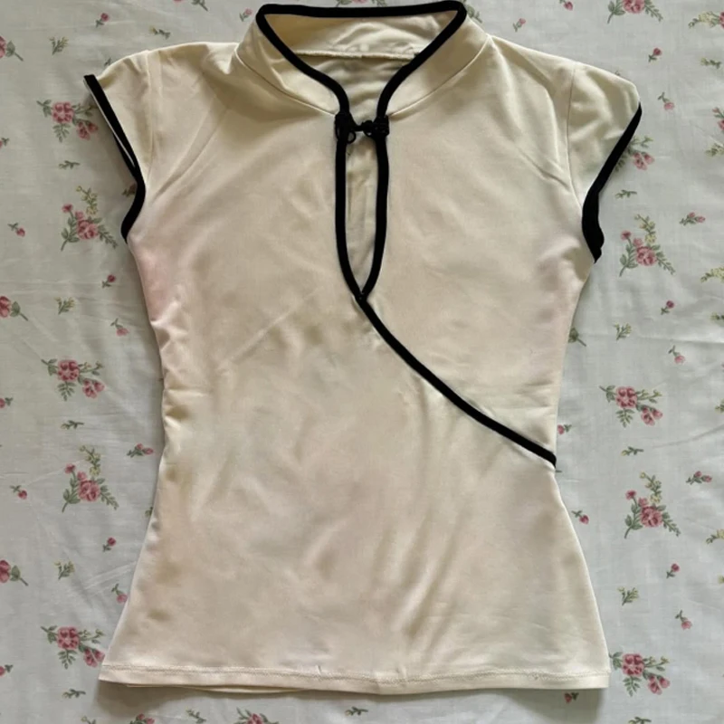 Women Coquette Fairycore Y2K Aesthetic Cami Top Print Halter Tank S-L