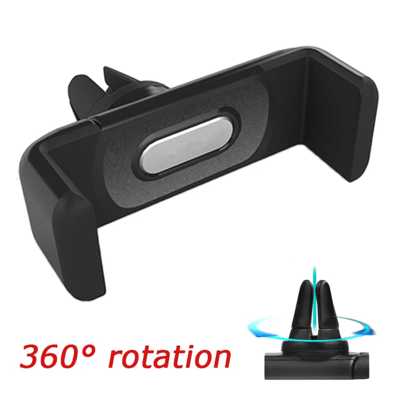 

Portable Simple Car Air Vent Phone Holder 360 Rotation Small GPS Navigation Bracket for All Cars Phone Stand