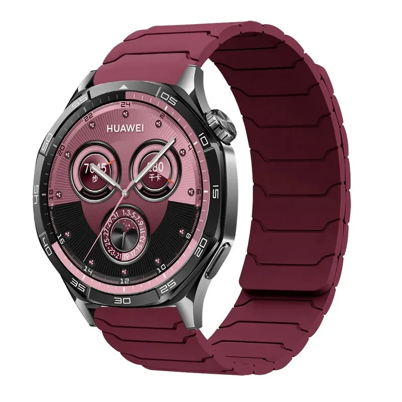 Magnetic Silicone Smartwatch Strap, Adjustable and Durable Bracelet