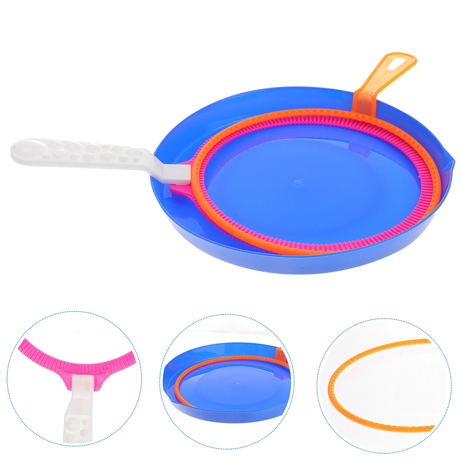 

3pcs Funny Blowing Bubble Tool Kids Blowing Bubble Tool Bath Set Toys (Random Color)