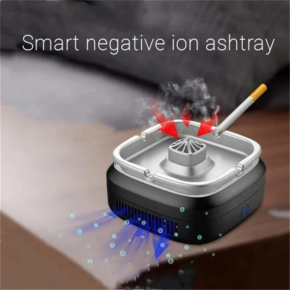 

Anti-Odor and Anti-Smoke Ashtray Usb Smell Proof Air Purifier Smoke Metal Clean Air Electric Ashtray Smokeless Vacuum Cleaner