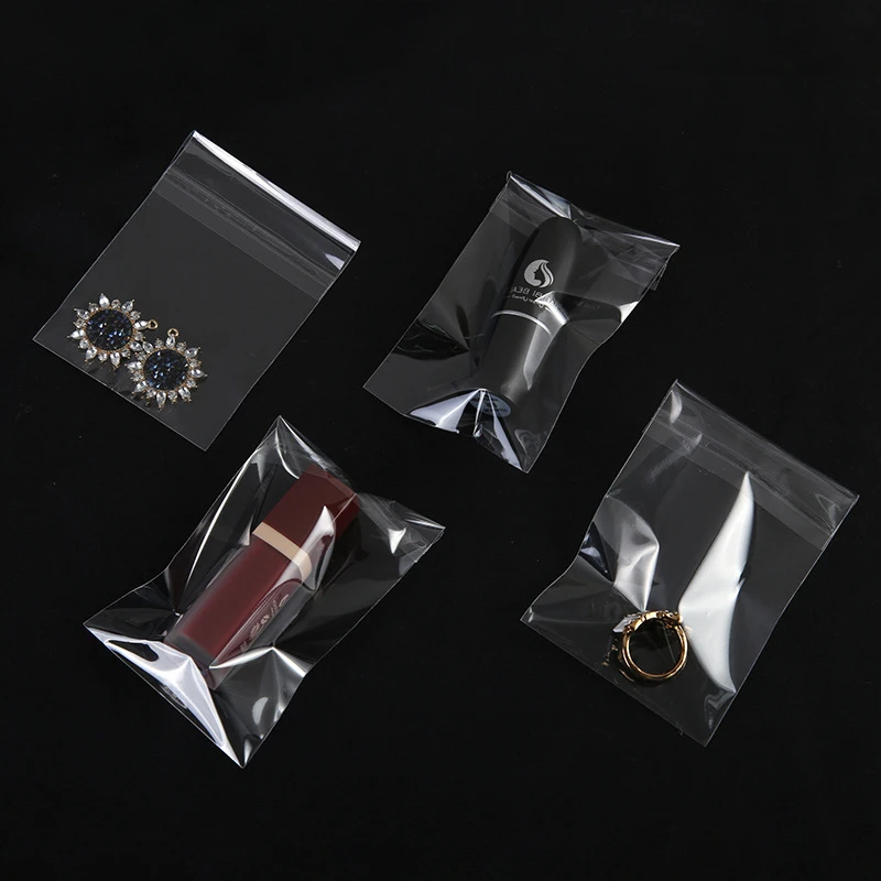 100/200 transparent self-adhesive bags, OPP plastic bags, sealable dried fruit gifts, storage bags for food and candy storage 6