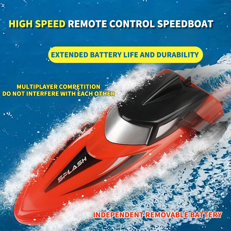 2.4G remote control high-speed speedboat water stunt rolling remote control captain endurance outdoor children's toy 2