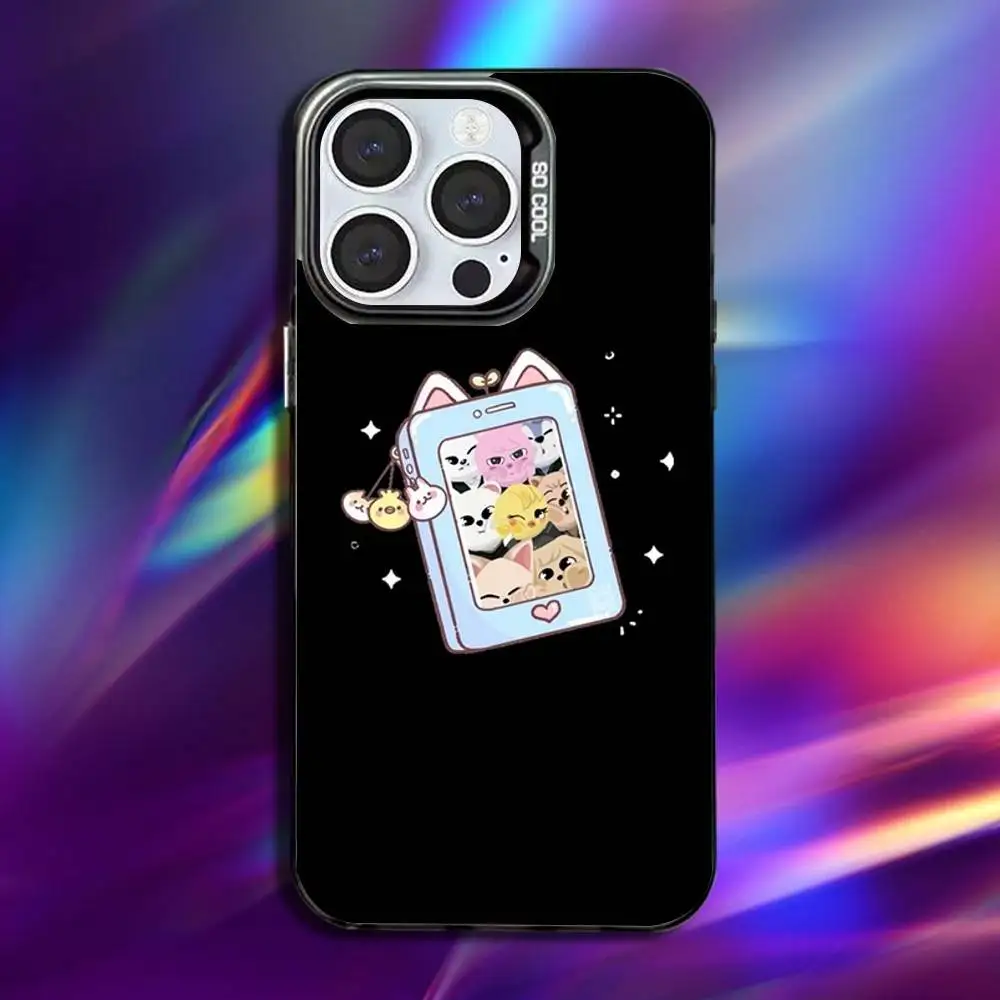 Kpop Stray-Kids Skzoo Anti-Fall Black Matte Hard Bumper Phone Case