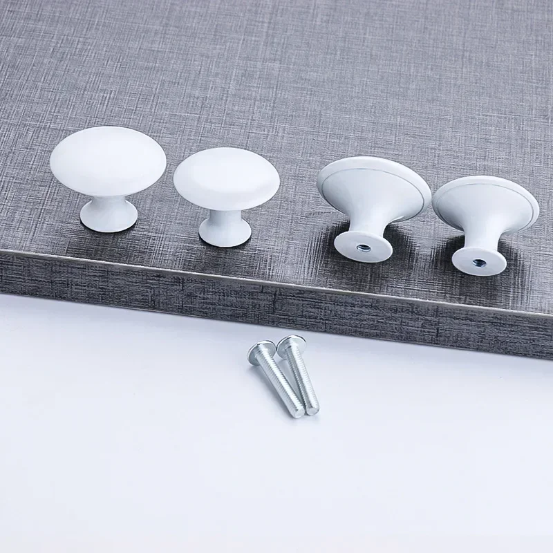 Furniture Handles Single Hole Mushroom Type Clothes Door Cabinet Pulls Round Stainless Steel Drawer