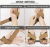Cotton Hard Pull Wrist Lifting Straps Grips Band Deadlift Straps Neoprene Cushioned Wrist Padded Anti-Skid Weightlifting 4